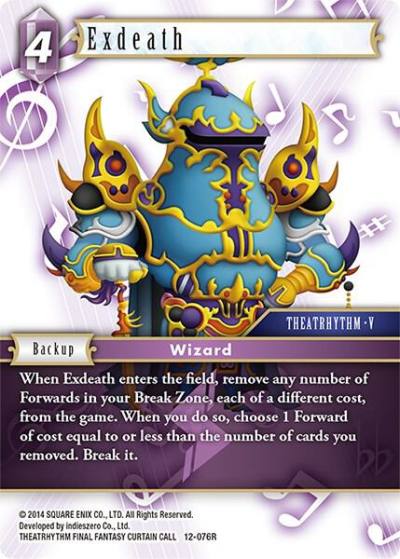 Exdeath 12-076R Opus XII Final Fantasy card