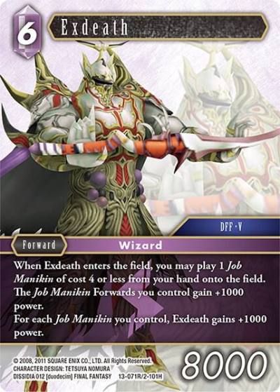 Exdeath 13-071R/2-101H Opus XIII: Crystal Radiance Final Fantasy card