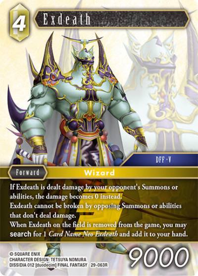 Exdeath 29-063R Blissful Eternity Final Fantasy card