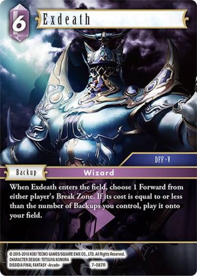 Exdeath 7-087R Opus VII Final Fantasy card