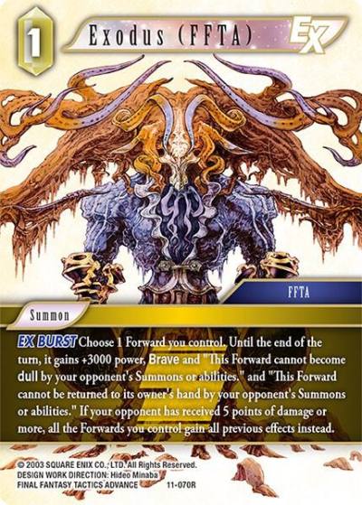 Exodus FFTA EX 11-070R Opus XI Final Fantasy card