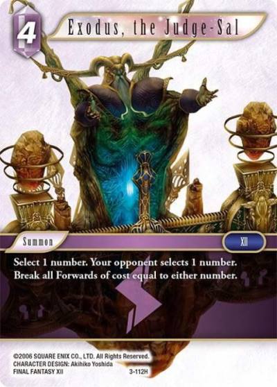 Exodus the Judge Sal 3-112H Opus III Final Fantasy card
