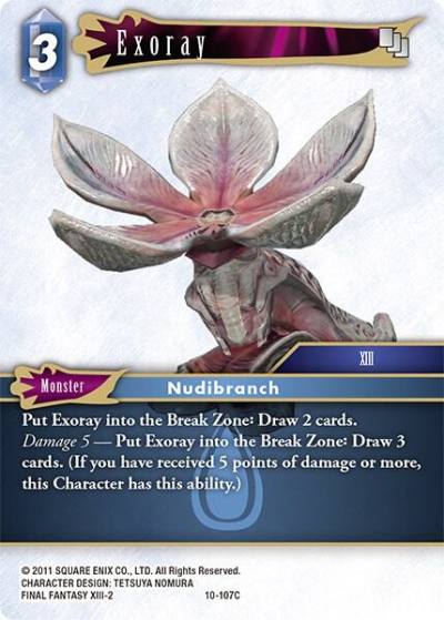 Exoray 10-107C Opus X Final Fantasy card