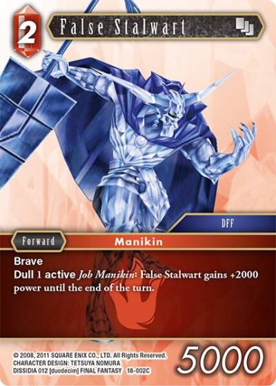 False Stalwart 18-002C Resurgence of Power Final Fantasy card