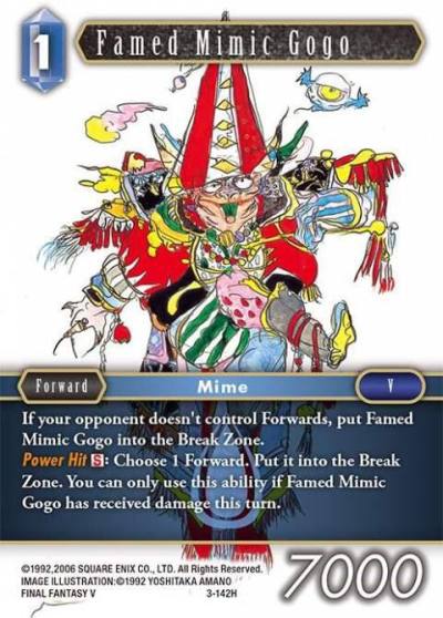 Famed Mimic Gogo 3-142H Opus III Final Fantasy card