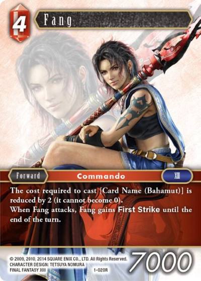 Fang 1-020R Opus I Final Fantasy card