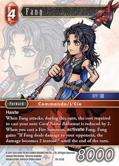 Fang 19-131S From Nightmares Final Fantasy card