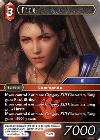 Fang 7-015R Opus VII Final Fantasy card