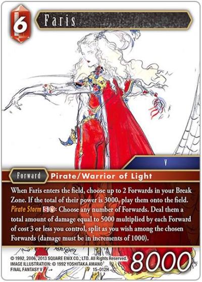Faris 15-012H Crystal Dominion Final Fantasy card