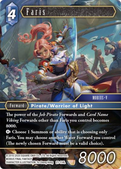 Faris 21-114L Beyond Destiny Final Fantasy card