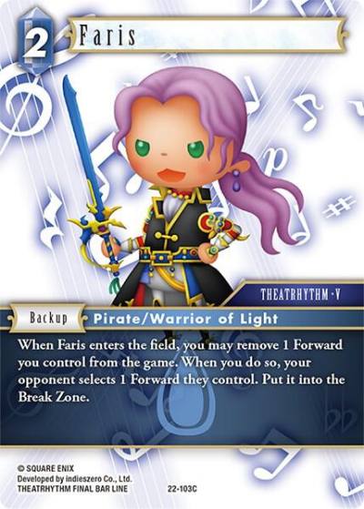 Faris 22-103C Hidden Hope Final Fantasy card