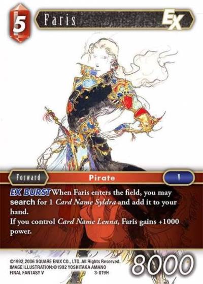 Faris EX 3-019H Opus III Final Fantasy card