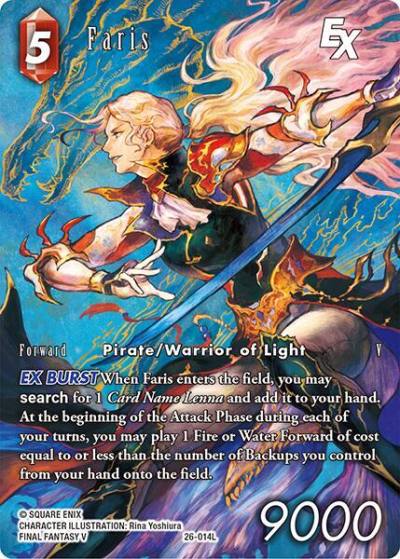 Faris EX Full Art 26-014L Gunslinger in the abyss Final Fantasy card
