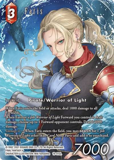 Faris Full Art 18-012L Resurgence of Power Final Fantasy card