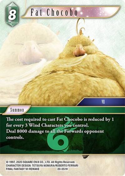 Fat Chocobo 20-051H Dawn of Heroes Final Fantasy card