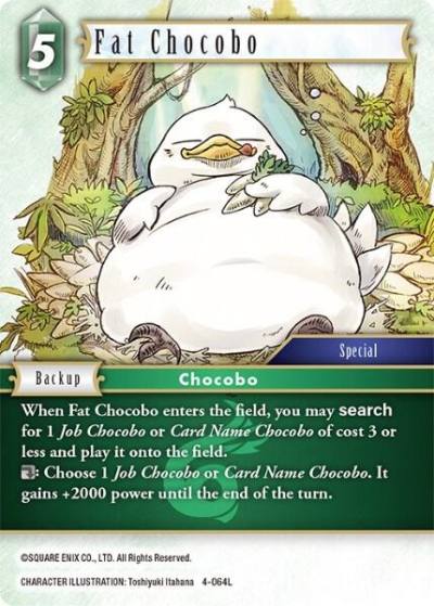 Fat Chocobo 4-064L Opus IV Final Fantasy card