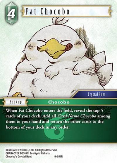 Fat Chocobo 9-051R Opus IX Final Fantasy card