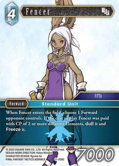 Fencer 11-038C Opus XI Final Fantasy card