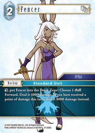Fencer 17-039C Rebellion's Call Final Fantasy card