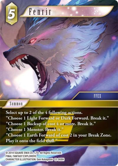 Fenrir 12-068H Opus XII Final Fantasy card