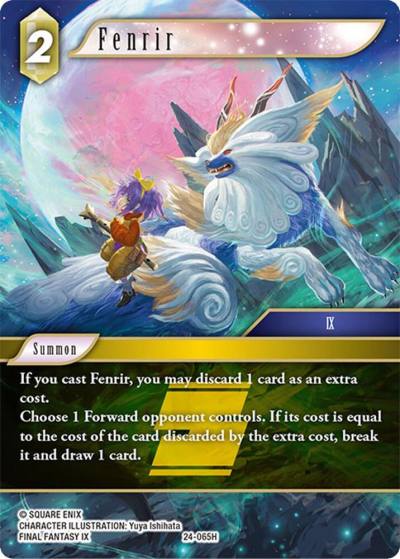 Fenrir 24-065H Hidden Legends Final Fantasy card