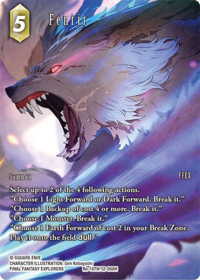 Fenrir Full Art Re-107H/12-068H Legacy Collection Final Fantasy card