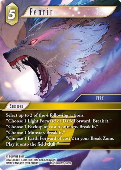 Fenrir Re-107H/12-068H Legacy Collection Final Fantasy card