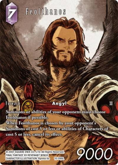 Feolthanos Full Art 10-098L Opus X Final Fantasy card