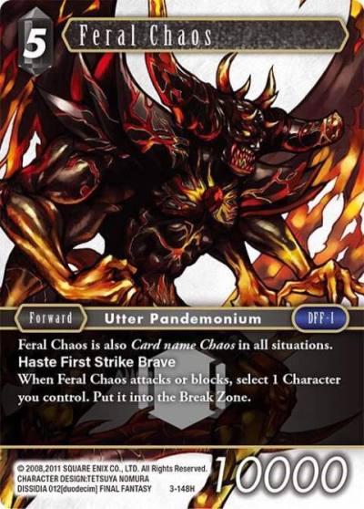 Feral Chaos 3-148H Opus III Final Fantasy card