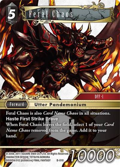 Feral Chaos B-010 Boss Deck: Chaos Final Fantasy card