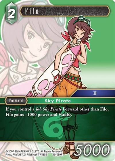 Filo 10-059R Opus X Final Fantasy card