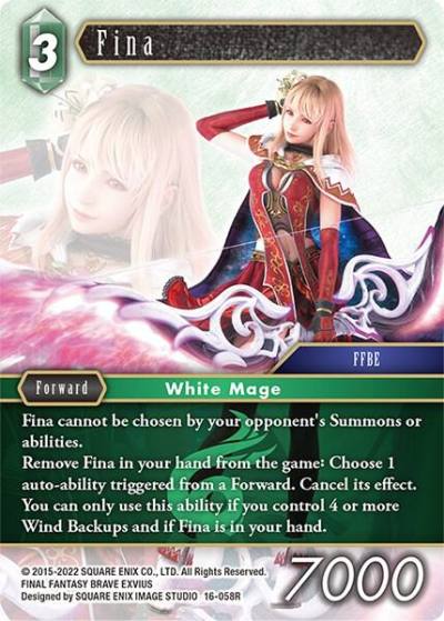 Fina 16-058R Emissaries of Light Final Fantasy card
