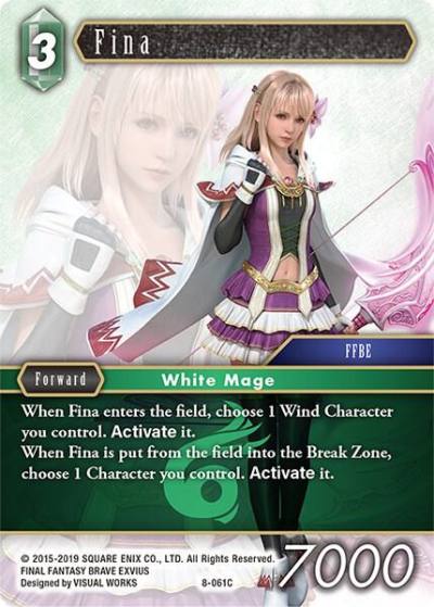 Fina Common 8-061C Opus VIII Final Fantasy card