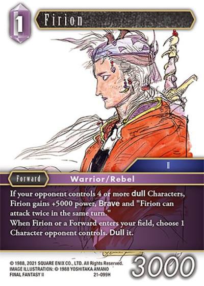 Firion 099H 21-099H Beyond Destiny Final Fantasy card