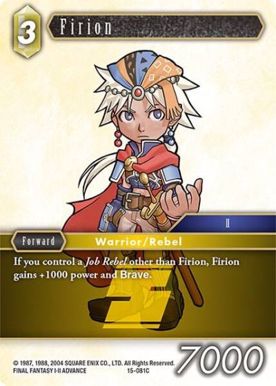 Firion 15-081C Crystal Dominion Final Fantasy card