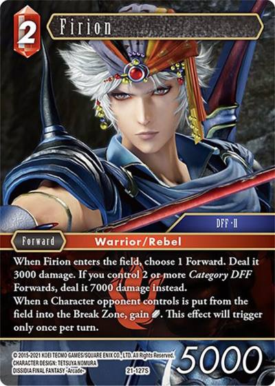 Firion 21-127S Beyond Destiny Final Fantasy card