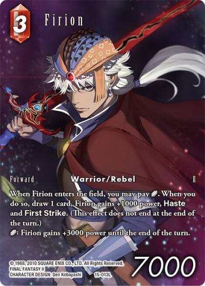 Firion Full Art 15-013L Crystal Dominion Final Fantasy card