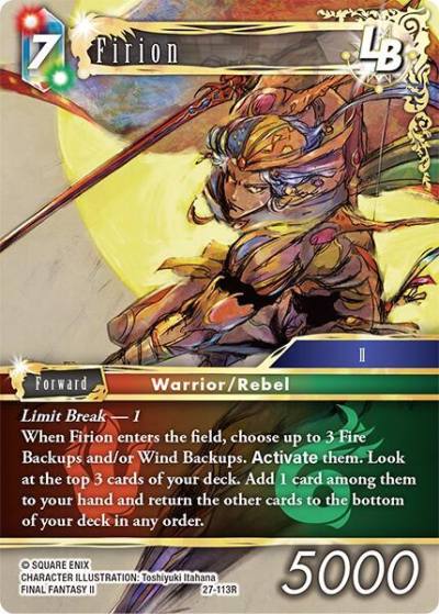 Firion LB 27-113R Journey of discovery Final Fantasy card