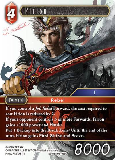 Firion Re-021H/6-019L Legacy Collection Final Fantasy card