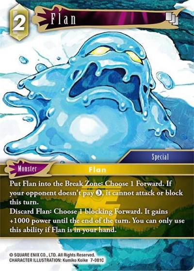 Flan 7-081C Opus VII Final Fantasy card