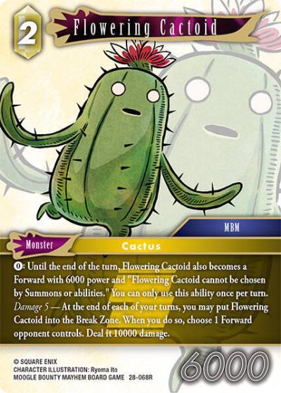 Flowering Cactoid 28-068R Dreamlike Oceans Final Fantasy card