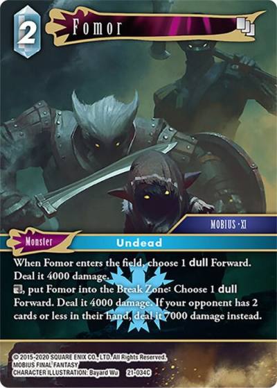 Fomor 21-034C Beyond Destiny Final Fantasy card