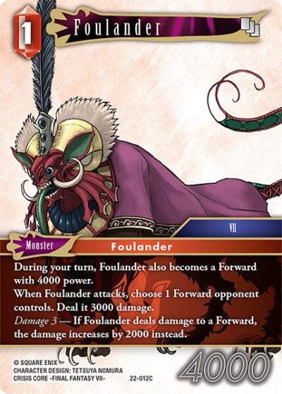 Foulander 22-012C Hidden Hope Final Fantasy card