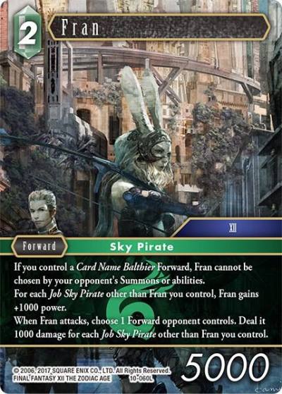 Fran 10-060L Opus X Final Fantasy card