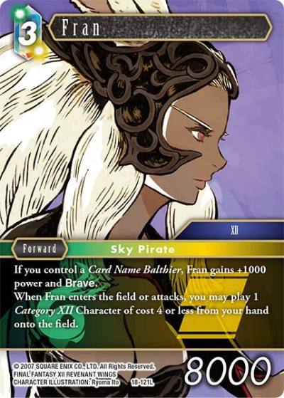 Fran 18-121L Resurgence of Power Final Fantasy card