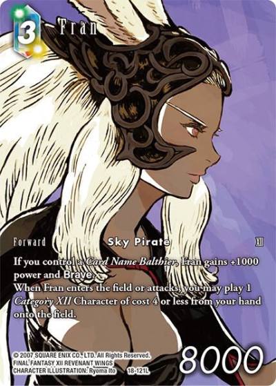 Fran Full Art 18-121L Resurgence of Power Final Fantasy card