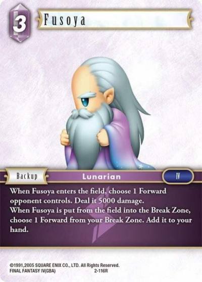 Fusoya Rare 2-116R Opus II Final Fantasy card