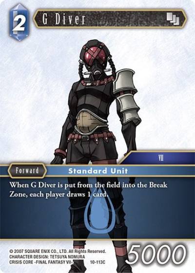G Diver 10-113C Opus X Final Fantasy card