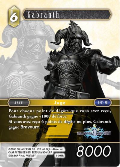 Gabranth 30th Anniversary PR-008/1-098R FF: Promo Cards Final Fantasy card