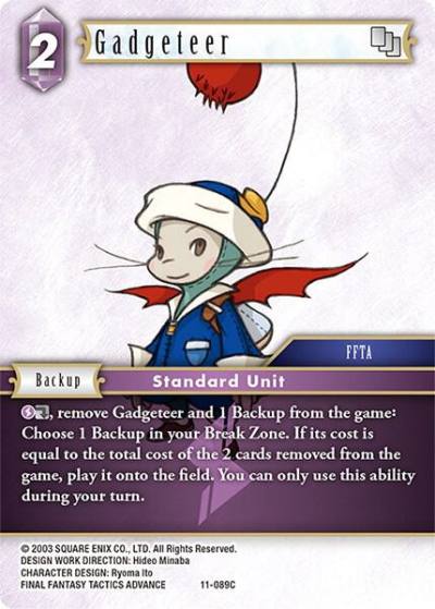 Gadgeteer 11-089C Opus XI Final Fantasy card